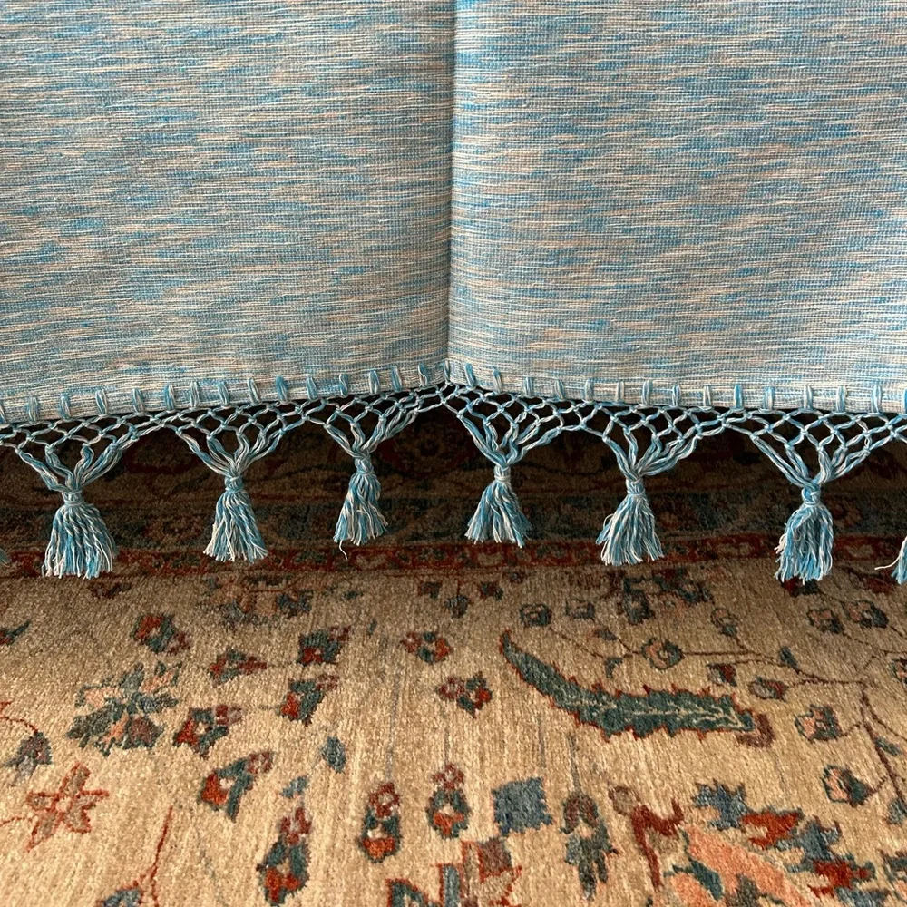 Hand Loom  Queen Size Cotton Bedspread.